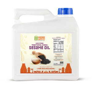 traditional chekku sesame oil - madras pantry co - 5l
